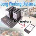 Restaurant Buzzer System, Restaurant Waiting Pager, Pagers and Beepers, Set with Vibration,Flashing and Buzzer,Close Reminder,10 Guest Pagers for Food Truck,Church Nursery
