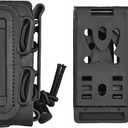 Molle Mag Pouch Pistol Magazine Holder, SABADO Open-top 9mm Magazine Holder with Tactical Battle Belt Clip&MOLLE Clip