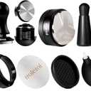 Troletoi 7 PCS 58mm Espresso Accessories Kit: Espresso Tamper, Coffee Distributor, Puck Screen, Dosing Funnel and WDT Tool Espresso Machine Accessories, Professional Espresso Tools