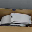 Drive Medical 2-in-1 Raised Toilet Seat with Removable Padded Arms - Elevated Bathroom Safety Support - Secure Locking Attachment - Easy Height Assistance - Durable Plastic Construction