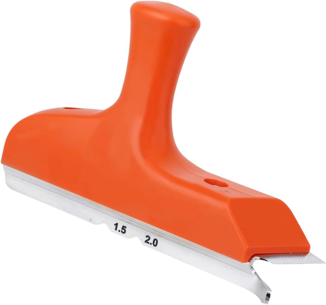 Edge Banding Trimmer with Stainless Steel Blade & Comfortable Grip, Woodworking Tool for Deburring Planing Correcting Wood Edges Veneer PVC ABS on Straight and Curved Surfaces