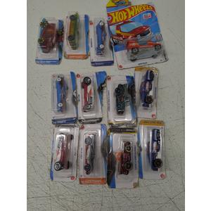 Hot Wheels 12 Pack, Kick Kart, Mach It Go, 2 Ice Shredder, Rapid Pulse, 2 Max Steel, 2 Classic TV Series Batmobile, Erikenstein Rod, Rollin' Solo, Mod Rod