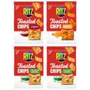 RITZ Toasted Chips Variety Pack, Cheddar, Sour Cream and Onion, and Original Crackers, Party Snacks, Bulk Snacks, 4 Bags (EXP 06/06/26)