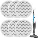 6 Pack 3897A / 3712 Rotating Steam Mop Pads Replacement for Bissell SpinWave SmartSteam Scrubbing Steam Mop Cleaner Models 3897A/3712 ONLY, Washable Reuseable Refill Pads