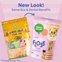 SmartLifeco Eco-Friendly Kids Flossers (200ct) - Dental Floss Picks for Children Made with Straw Wheat, Fluoride & PFA Free, Toothpick Flossing Sticks for Toddler Teeth, No Shred Thread, Unflavored