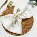 24Pack White Cloth Napkins 17x17Inch White Napkins Cloth with Fringe Soft Cotton Cloth Napkins Washable Rustic Dinner Napkins Cloth for Wedding Party Dinner Table