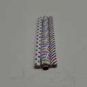 WRAPAHOLIC Birthday Wrapping Paper Roll - Mini Roll - 3 Rolls - 17 inch x 120 inch Per roll - Colorful Foil Birthday Design for Party, Holiday, Baby Shower
