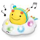 Skip Hop Baby Follow-Me Bee Tummy Time Crawl Toy 3-Stage Infant Sensory Development with Lights Sounds and Music Explore & More Age 5m+
