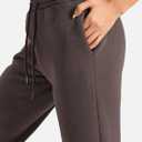 YEOREO Women's Fleece Jogger Cargo Sweatpants Marceline Oversize Drawstring Baggy Cinch Bottom with Pockets (Black, L)