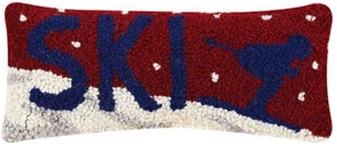 Peking Handicraft 31TG487C05OB Ski Hook Pillow, 12-inch Length