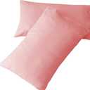SONORO KATE Luxury Pillowcase Set Brushed Microfiber 1800 Bedding - Wrinkle, (Coral, 2 Pillowcases Standard)