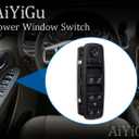 Driver Side Window Switch Power Control Button Compatible with 2010 2011 Chrysler Town & Country/Dodge Grand Caravan, Replacement OEM 04602535AI, Double Autos 3+0 Pins