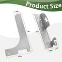 ForoGore 5WB-DMKIT Door Mount Kit Compatible with Rev-A-Shelf 5WB1 5WB2 5CW2 Series Basket RV Shelf Door Mount Kit for Cabinet Organizer Kitchen Base