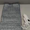 Electric Heating pad for Back/Shoulder/Neck/Knee/Leg Pain Relief, 6 Fast Heating Settings, Auto-Off, Machine Washable, Moist Dry Heat Options, Extra Large 12"x24" (Blue Grey)