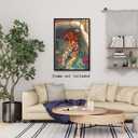 TcnBzydkij Tiger in Bathtub Canvas Wall Art Print Pink Kitsch Bathroom Aesthetic Poster Funny Animal Wall Art Maximalist Dopamine Picture Print for Bathroom Restroom Decor 12x18inch Unframed (style-7-Unframed)