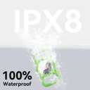Waterproof Airtag Holder for Dog Collar, Soft Full-Body Protective Airtag Holder for Dog & Cat Collars, Ultra-Durable, Easy Installation, Lightweight Clear Airtag Case (Green, Regular)