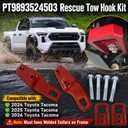 Front & Rear Tow Hook Kit Fit for Toyota Tacoma 2024 2025 2026 Red