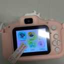 Kids Camera for 3-8 Years Old Toddlers Childrens Boys Girls Selfie Camera 20 MP HD 1080P IPS Screen Dual Digital Toy Camera for Kids Christmas Birthday Gifts with 32Gb Card (Pink White-Unicarn)