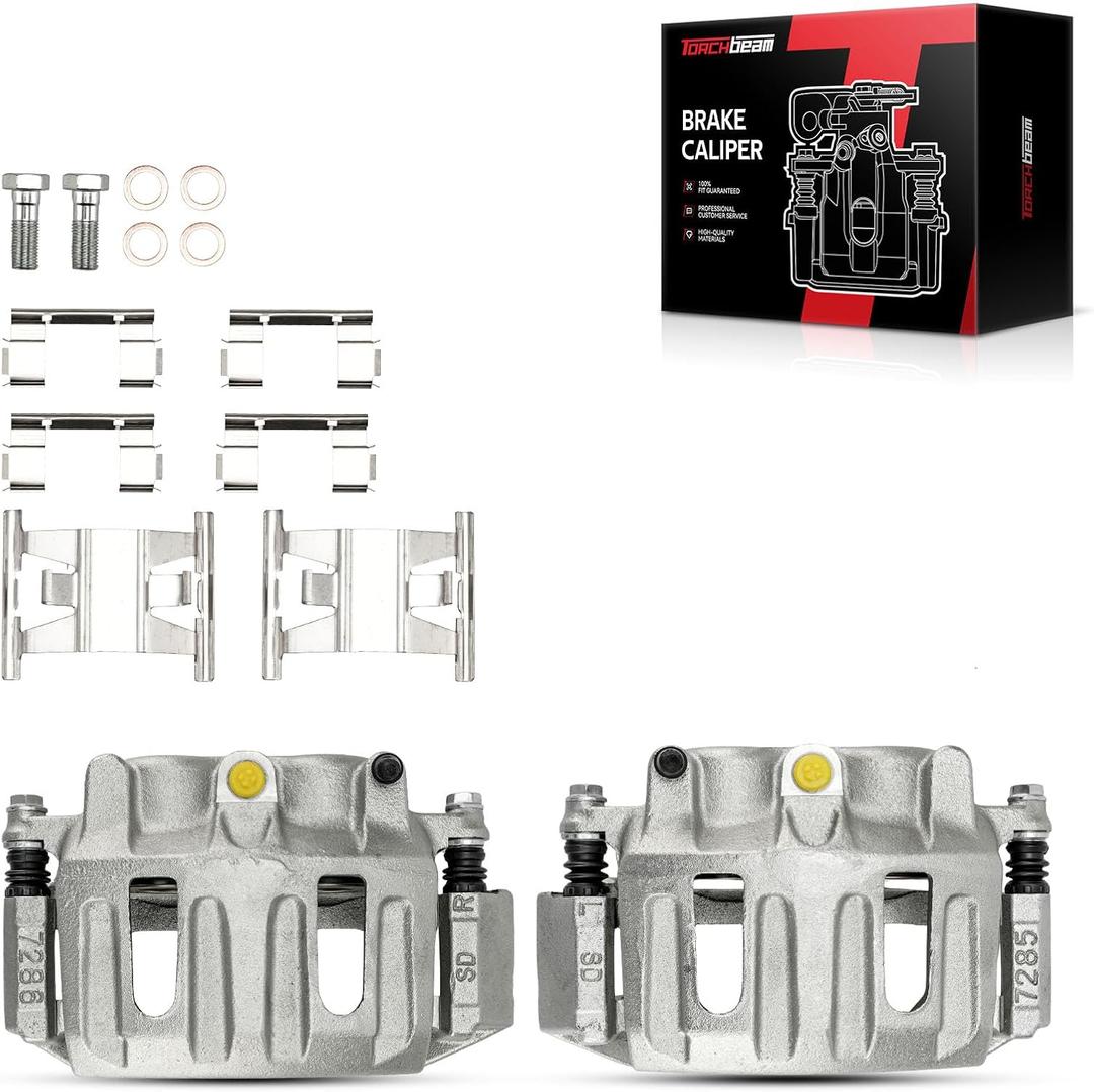 Torchbeam Front Brake Calipers Set for Ford 1999-2003 F-150 5.4L, Ford 1996-1998 F-150, Ford 1999-2003 F-150 4.6L, Front Left and Front Right Calipers Replace # 18B4634+18B4635