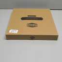 Depot Bamboo 13.5'' Round Cutting Board with Stainless Steel Cutter - Wood Pizza Slicing Tool & Serving Board