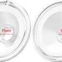 2pcs Silicone Flange 17mm Compatible with Momcozy S12 Pro/S9 Pro/S12 Breast Pump,TSRETE S12/Kmaier S12 Wearable Breast Pumps, Shield 17mm Flange Parts