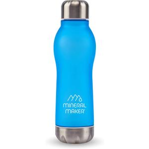 Magnesium Upgrade Alkaline Ion Mineral Water Bottle- 99.9% Pure Natural pH Water BPA Free Tritan Tumbler Coffee Sport Travel Office Outdoor Activities 500ml/16.90Oz (AQUA)