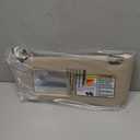 Left Driver Side Beige Sun Visor for 2006-2013 Toyota RAV4, Sunvisor with Vanity Light Replacement 74320-42501-B2