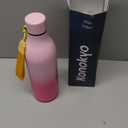 Insulated Water Bottle with Strap,25 oz Double Wall Stainless Steel Vacuum Bottles Metal Water Flask,Light Pink