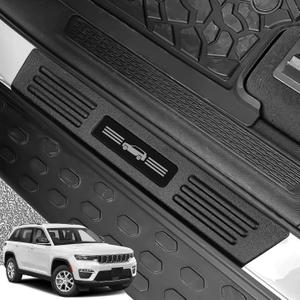 ZZEQYG 4 Pcs Door Sill Protector for Jeep Grand Cherokee (Not for L Model) 2022-2025 2026 Accessories ABS Material Door Sill Guards Trim