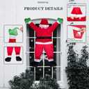 nezababycos Christmas Hanging Santa Claus Outdoor Decorations Large Climbing Santa Xmas for Outside Roof Window Balcony (3.6 Ft)