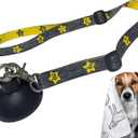 Dog Bathing Tether with Heavy Suction Cup, Dog Grooming Tub Restraint Leash with Adjustable Collar for Pet Cat Shower and Grooming