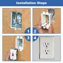 30PCS BE1-2 Electrical Outlet Box Extenders with 60 Screws, 1-Gang Box Extender, Single Gang Box Extender 1 Gang Power Switch Receptacles Accessories