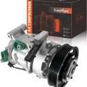 A/C Air Conditioner Compressor Fit for 2012-2017 Hyundai Accent, 2012-2017 Kia Rio 1.6L L4 with A/C Clutch,Replaces 977011R100, 977011R100DR, 977011W600