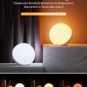 Hifree Smart Table Lamp, Dimmable Desk Lamp with App/Voice Control, LED RGB Color Changing Touch Lamp, Night Lamp for Bedroom Compatible with Alexa
