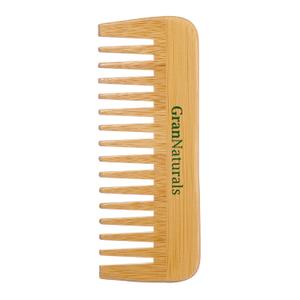 GranNaturals Wide Tooth Wooden Birthing & Labor Comb - Natural Wood Detangler for Wet or Dry Hair - Prevents Tangle & Static - Styling & Detangling Tool for Straight, Curly, Wavy, Thick Hair