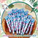 Soulchen 24 Pcs Hawaiian Party Favors Hibiscus Flower Bubble Wands Hawaii Bubble Wands for Summer Tropical Activity Birthday Party Supplies Favor Activity Prizes Piñata Goodie Bag