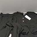 XIEERDUO Lounge Sets for Women 2 Piece V Neck Button Matching Sweatsuit Loungewear Fall Outfits Fashion Clothing Pajamas (Large, Black)