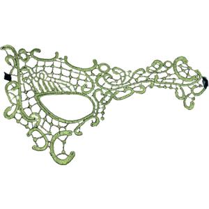 2 x Lace Masquerade Mask for Women - Venetian Party, Prom, Mardi Gras, Halloween (One Size, Phantom Green Olive)