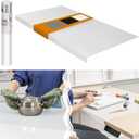 Extra Large Silicone Mats for Crafts with "Edge Protection" Silicone Table Mat Multipurpose Heat Resistant Silicone Mat No Folds or Wrinkles 1.5mm Thick, 36"x24", Translucent