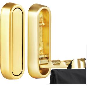 Zkptops 2Pcs Folding Wall Hooks Foldable Gold Wall Hooks Heavy Duty Hook for Bathroom Closet Kitchen Entryway Hidden Hook Mounted Storage for Hanging Coat Towels Clothes Hat Scarves Bags Keys