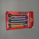 Magnetic Impact Nut Driver Set: 6-Piece Metric Color Coded Nut Setter Set 6 Inch Length CR-V Nut Driver Tool Set 1/4 Inch Hex Shank Extra Long Nut Driver Bit Set