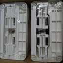 KINDLYF 52.76" Tall Narrow Bathroom Storage Cabinet with Doors and Adjustable Shelves Plastic Slim Bathroom Storage Organizers Small Space Saver for Laundry Room Dorm Kitchen Quick Assembly, White