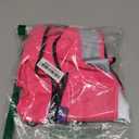 A-SAFETY Pink Safety Vest with Pockets Hi Viz Zipper Front Working Safety Vest with Reflective Strips,Large