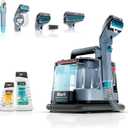 Shark Carpet Cleaner Machine, Portable Upholstery StainStriker, Spot, Odor & Stain Remover, 2 Carpet Cleaner Solutions, 4 Tools, Perfect for Pet Hair, Area Rugs, Couches, Nordic Blue, PX202BRN