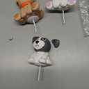 Dog Cake Topper Clay Dog Figurines Star Cloud Ball Cake Toppers Decorations for Dog Theme Paw Cute Pet Decoration Supplies