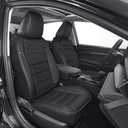 IKABEVEM Seat Covers Custom for Toyota Camry 2025-2026 SE,LE,XSE,XLE,Nightshade Full Coverage New Car Seat Protector, Premium Waterproof Faux Leather, Airbag Compatible, All Weather Protection