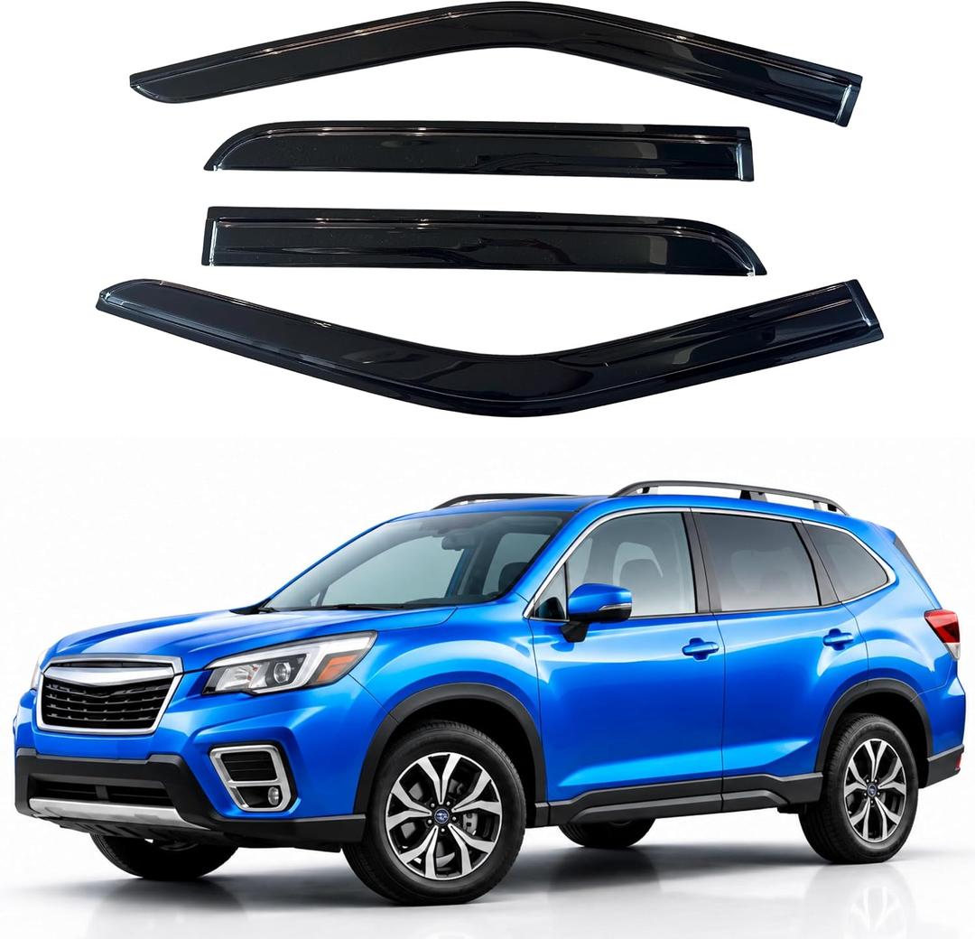 IG Window Visors Fit for 2019-2024 Subaru Forester, Out-Channel Rain Guards Vent Wind Deflectors 4PC, Car Accessories for 19-24 Forester