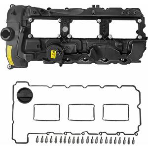 N55 Engine Valve Cover For BMW E71 E82 E90 F01 F10 F25 2011-2014 X3 xDrive35i X5 xDrive35i X6 xDrive35i 335i 535i 2013-2014 740i 2012-2014 640i 2011-2013 135i Replaces# 11127570292 11127587804