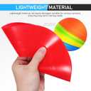 Mipcase 30Pcs Disc Soccer Cones for Training Kids : Flexible Plastic Football Cones with Mesh Bag for Sports Training and Coaching, 7.39X7.39X1.77in