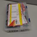 AKIHISA 75Pcs 19-38mm Spring Band Hose Clamp Assortment Kit with Hose Clamp Pliers, 13 Sizes Spring Hose Clip Fuel Line Silicone Vacuum Hose Pipe Clamp, Air Hose Tube Water Pipe Fasteners